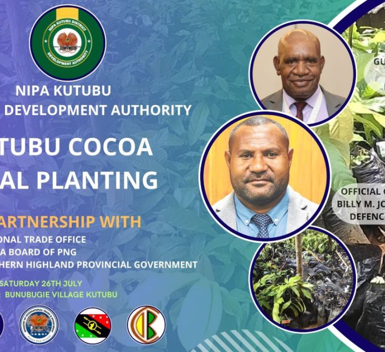 Kutubu Cocoa Trail Planting
