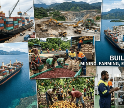 Building PNG: Mining, Farming, Export, Import