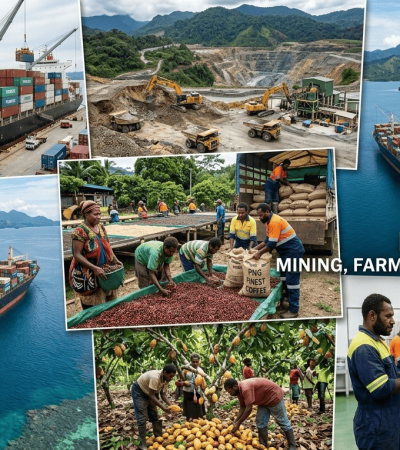 Building PNG: Mining, Farming, Export, Import