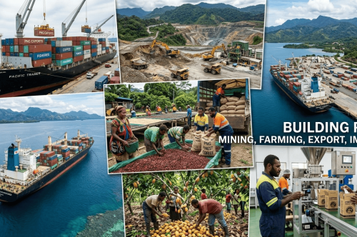 Building PNG: Mining, Farming, Export, Import