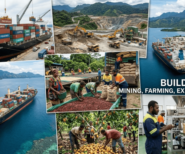 Building PNG: Mining, Farming, Export, Import