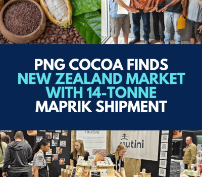PNG Cocoa finds New Zealand Market with 14-Tonne Maprik Shipment