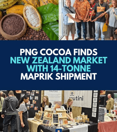 PNG Cocoa finds New Zealand Market with 14-Tonne Maprik Shipment